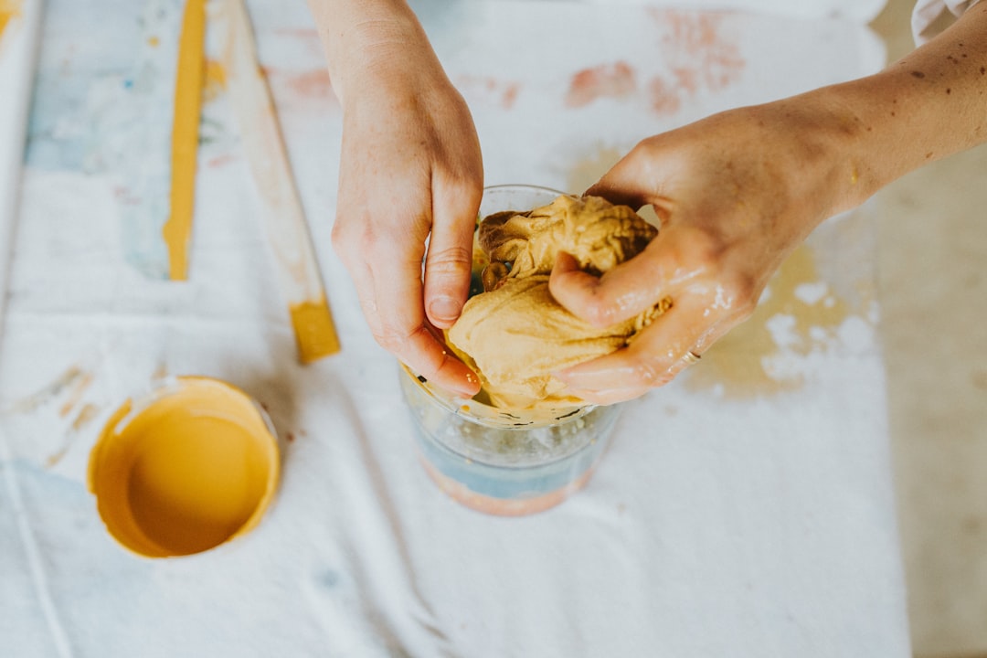 Photo kneading dough